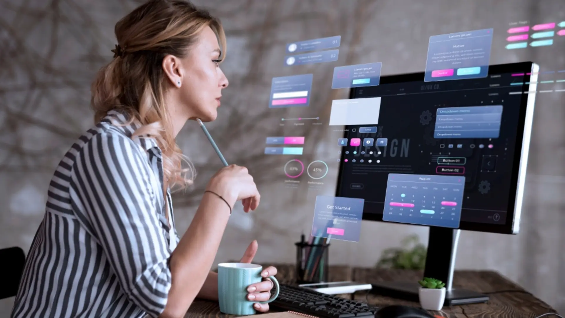 Digital marketing specialist analysing website and advertising performance data