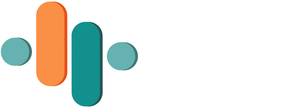 Arabest digital marketing agency logo with orange and teal signal bars representing AI advertising, SEO, websites and digital growth solutions